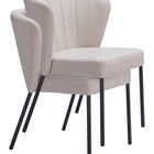 Zuo Aimee Dining Chair (Set of 2) Beige