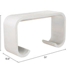 Zuo Dena Console Table Whitewashed