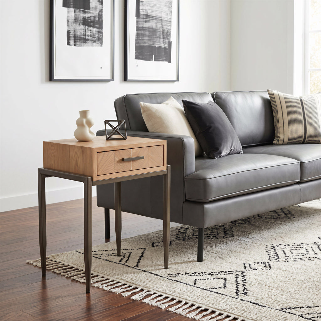 Zuo Verec Side Table Natural