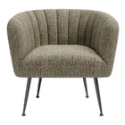 Zuo Deco Accent Chair Green Tweed