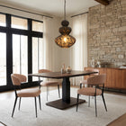 Zuo Brule Adjustable Dining Table Walnut