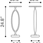 Zuo Bonita Accent Table Bronze