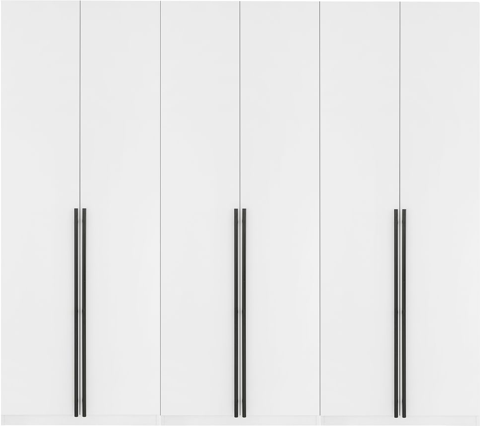 Modern Free Standing Sectional Wardrobe Closet with Hanging Rod, Drawers, Shelves, and Shoe Shelves for Bedroom and Storage Use. - Set of 3-Modern Room Deco