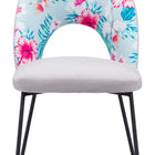 Zuo Torrey Dining Chair (Set of 2) Multicolor Print & Gray