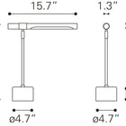 Zuo Kippy Table Lamp Brown & Brass