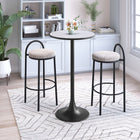Zuo Bite Bar Table Gray & Black