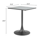 Zuo Spot Bistro Table Gray & Black