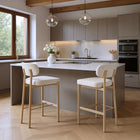 Zuo Aurea Barstool (Set of 2) Light Gray