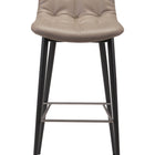 Zuo Tangiers Barstool (Set of 2) Taupe