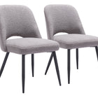 Zuo Teddy Dining Chair (Set of 2) Gray