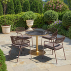 Zuo Batu Dining Table Black & Gold