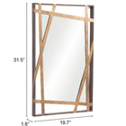 Zuo Tolix Mirror Antique Gold & Black