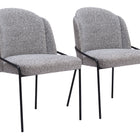 Zuo Jambi Dining Chair (Set of 2) Black & White