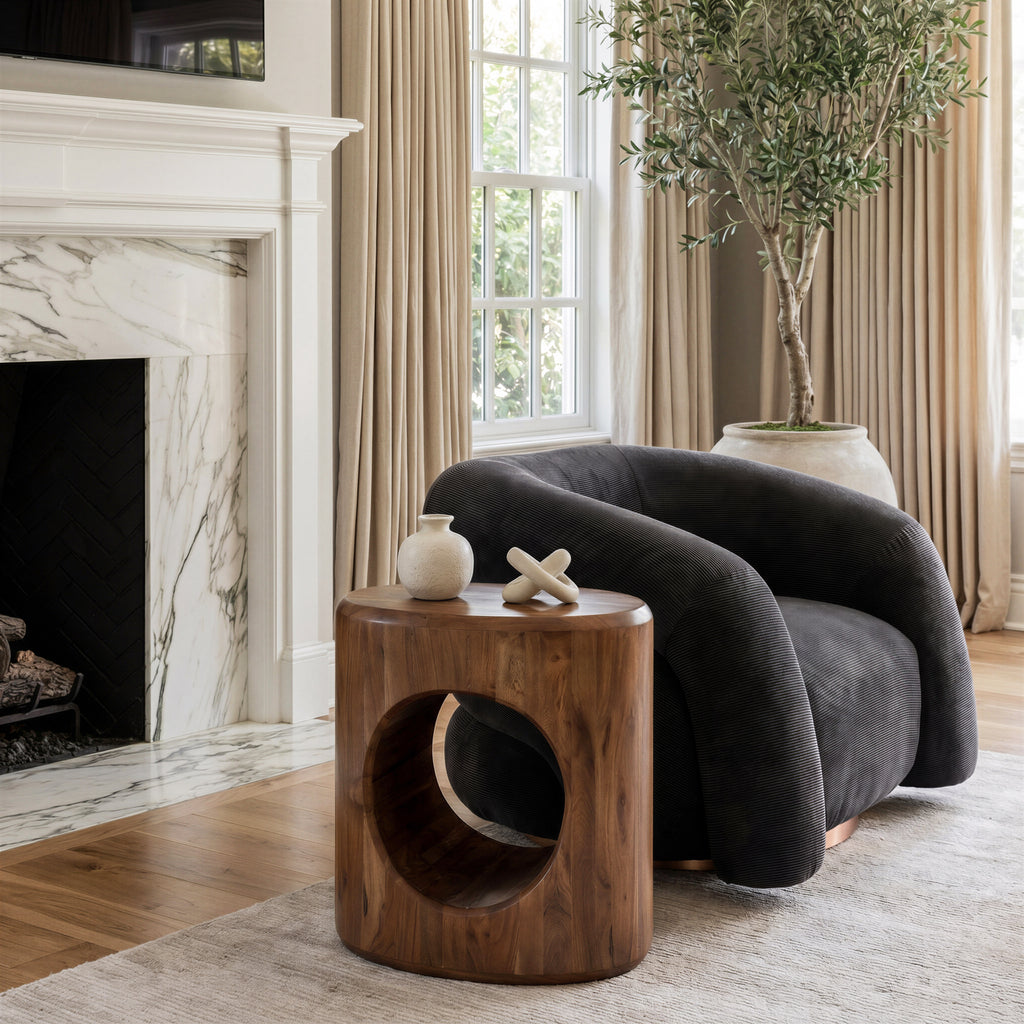 Zuo Cavo Side Table Brown