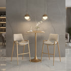 Zuo Desi Barstool (Set of 2) Beige & Gold