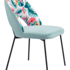 Zuo Bethpage Dining Chair (Set of 2) Multicolor Print & Green