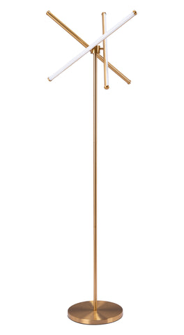 Zuo Garza Floor Lamp Brass