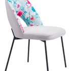 Zuo Torrey Dining Chair (Set of 2) Multicolor Print & Gray