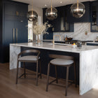 Zuo Troy Counter Stool (Set of 2) Dove Gray & Espresso