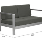 Zuo Cosmopolitan Sofa Dark Gray