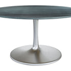 Zuo Metropolis Dining Table (60") Gray & Silver