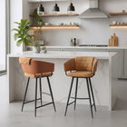 Zuo Juno Barstool (Set of 2) Brown