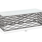 Zuo Duchess Coffee Table White & Antique Bronze