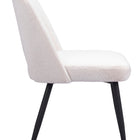 Zuo Teddy Dining Chair (Set of 2) Ivory