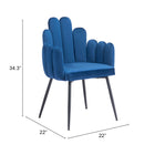 Zuo Noosa Dining Chair (Set of 2) Navy Blue
