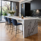 Zuo Plat Counter Stool (Set of 2) Blue