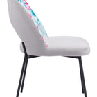 Zuo Torrey Dining Chair (Set of 2) Multicolor Print & Gray
