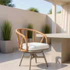 Zuo Safal Swivel Dining Chair Multicolor