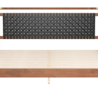 Zuo Netz King Bed Black & Walnut