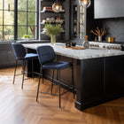 Zuo Plat Counter Stool (Set of 2) Blue