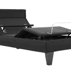 Ergomotion RIO 6.0 Adjustable Bed with elevated headboard on a white background.