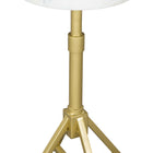 Zuo Maurice Side Table White & Gold