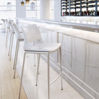Zuo Ace Barstool (Set of 2) White & Silver