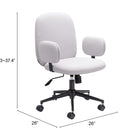 Zuo Lionel Office Chair Beige