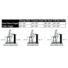 American Heritage Billiards Giovanni Stool Counter Height