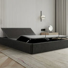 Ergomotion STOW Storage Adjustable Bed and minimal decor.