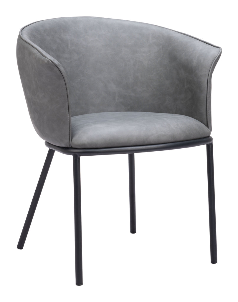 Zuo Garston Dining Chair Gray