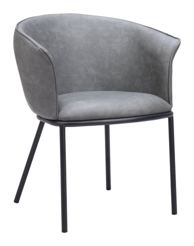 Zuo Garston Dining Chair Gray