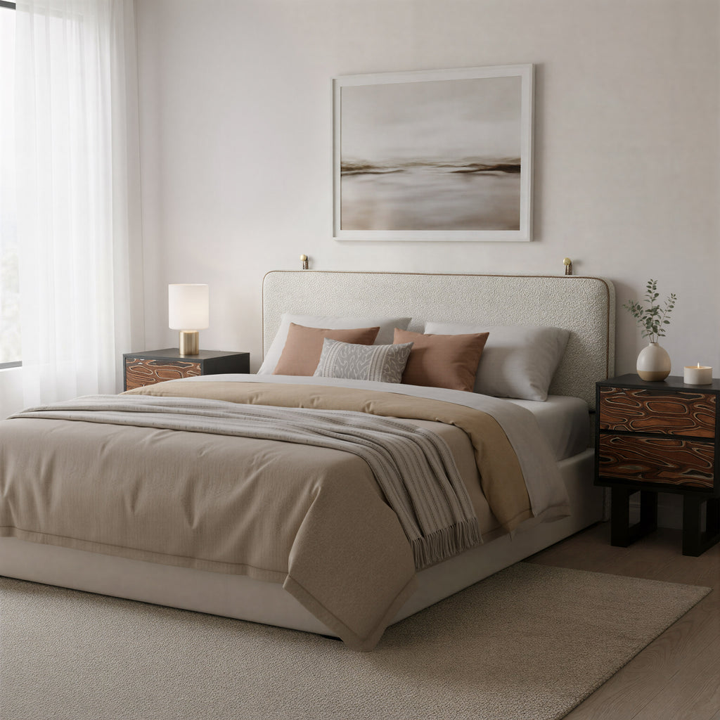 Zuo Bela Floating Queen Headboard Ivory