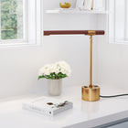 Zuo Kippy Table Lamp Brown & Brass
