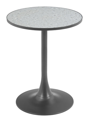 Zuo Bite Bistro Table Gray & Black
