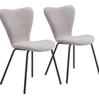 Zuo Thibideaux Dining Chair (Set of 2) Light Gray