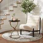 Zuo Tempus Accent Table Black & Brass