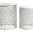 Zuo Reden Side Table Set (2-Piece) Silver