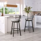 Zuo Gimsby Swivel Barstool Gray