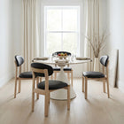 Zuo Rilou Dining Chair (Set of 2) Black & Natural
